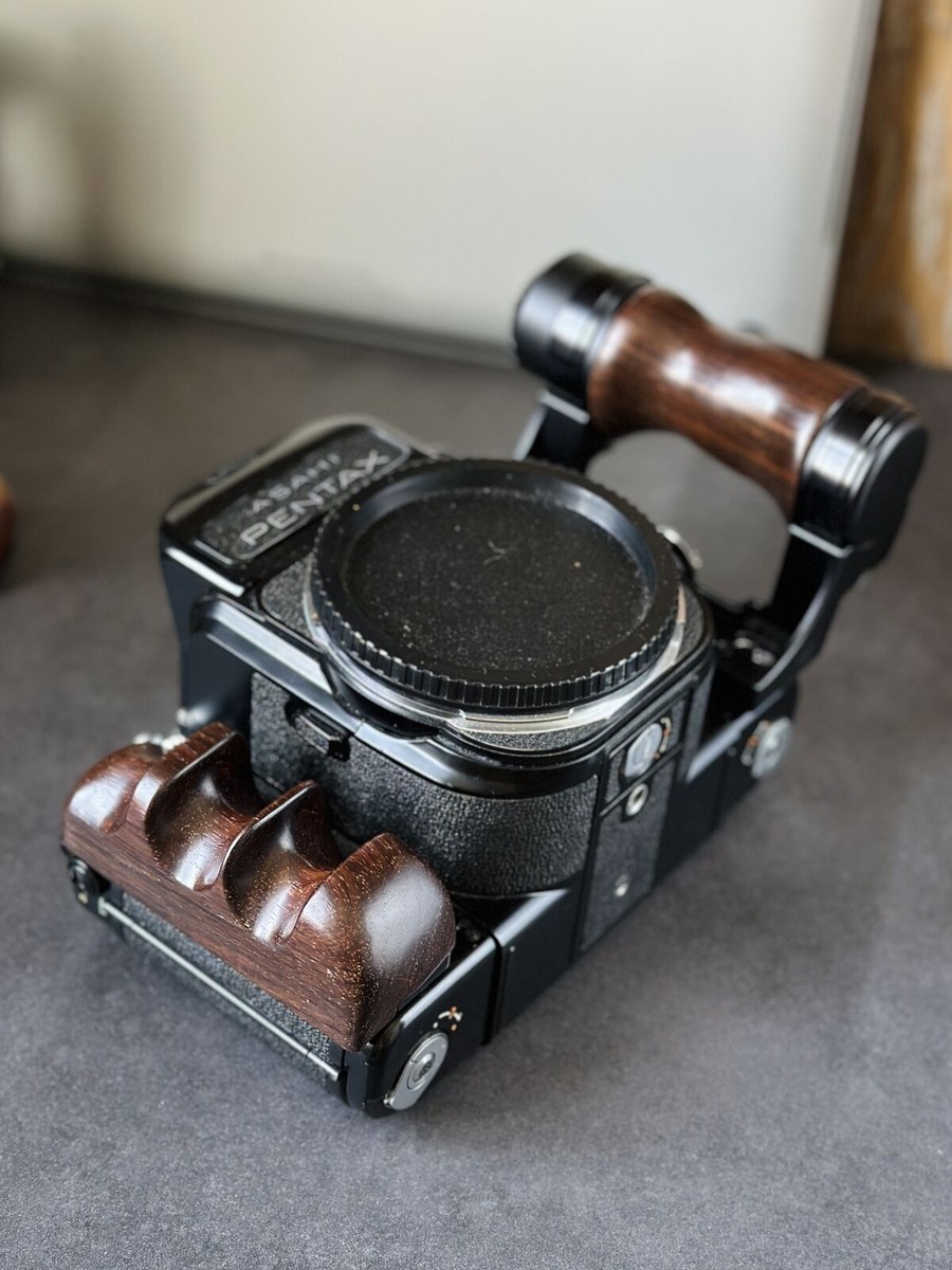 【美品】Pentax ウッド グリップ 6x7 67 Amazon.com : Wood Wooden Left + Right Camera Hand Grip Kit for