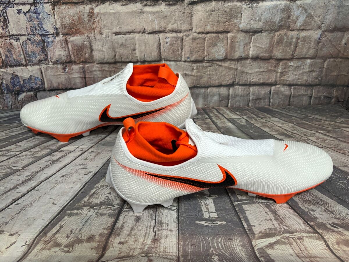 Nike Vapor Edge 360 Pro White Clemson Orange Football Cleats Nike Vapor Edge 360 Pro White Clemson Orange Football Cleats
