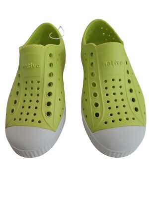 NATIVE  Youth Kids Size C11 Celery Green Jefferson Slip On Play Water Shoes NEW