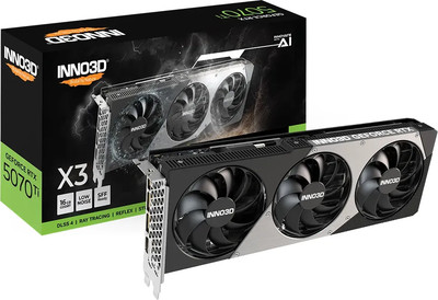 Inno3D GeForce Nvidia RTX 5070 Ti X3 16GB GDDR7 HDMI 3xDP - Neu + OV