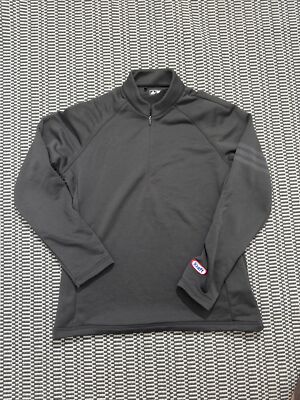 Adidas Climalite pullover women active 1/4 Zip sweatshirt Size Medium black 