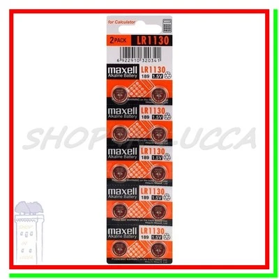 10 BATTERIE PILE MAXELL LR1130 LR54 AG10 L1131F 189 GP89A 389 390 SR54 SR1130SW