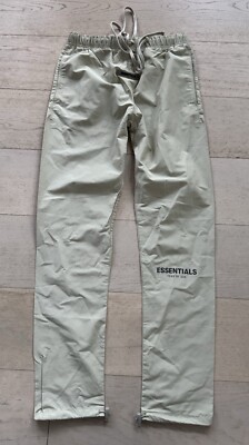 Men's Size S Essentials Fear Of God Nylon Track Pants Sage | eBay