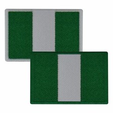 Aufn&auml;her NIGERIA Fahne 8 x 5,5cm Bestickt Flagge Patch FanShirts4u