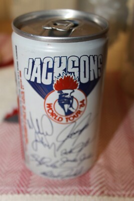 Vtg 1984 Jacksons World Tour 84 Pepsi Soda Pop Can Michael Jackson