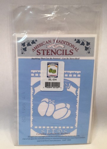 Green Pepper Seed Packet Stencil Template Garden Country Farmhouse Instructions