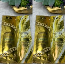 2 x IGK LEGENDARY DREAM HAIR SHAMPOO  CONDITIONER SAMPLE PACKET 7ml each