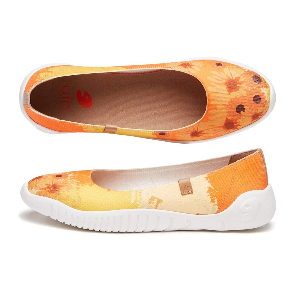 VANS Scarpe slip on donna taglia 5 11 UIN tela comode "Van Gogh girasole V2"
