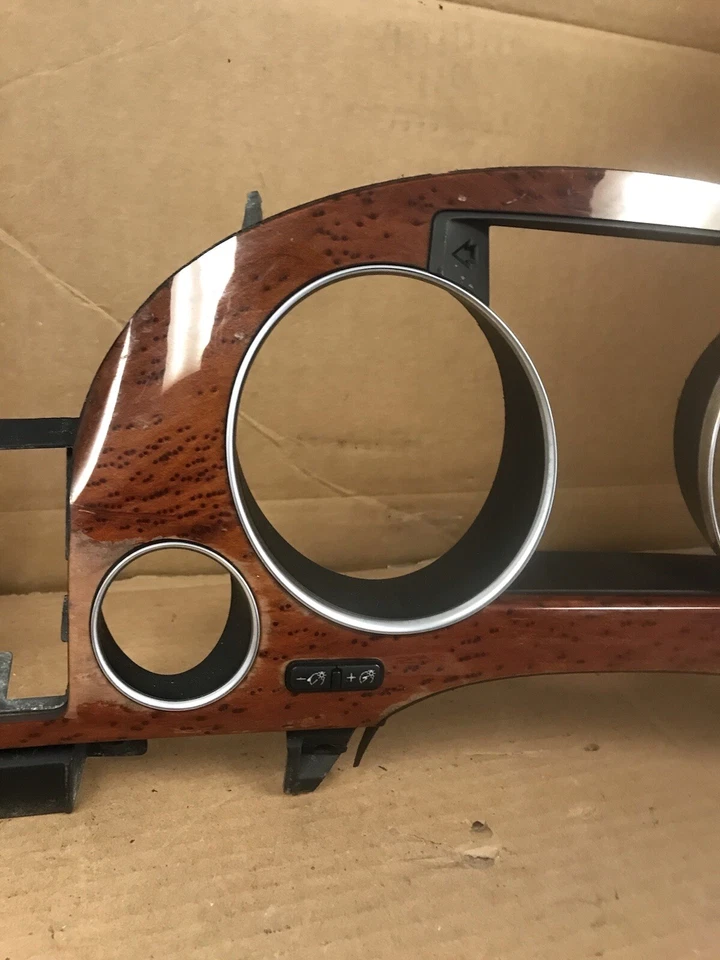 AUDI A8 A8L QUATTRO D3 2004-2009 CALIBRE TABLERO MADERA MOLDURA PANEL OEM Foto 3 de 4