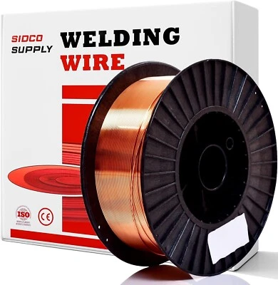 SIDCO SUPPLY Solid MIG 0.35 Welding Wire - ER70S-6 MIG Wire - 0.35 Inch 11LB