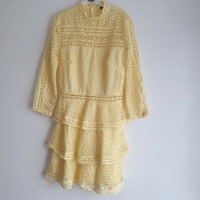 Pretty Little Thing Yellow Dress Size UK 8