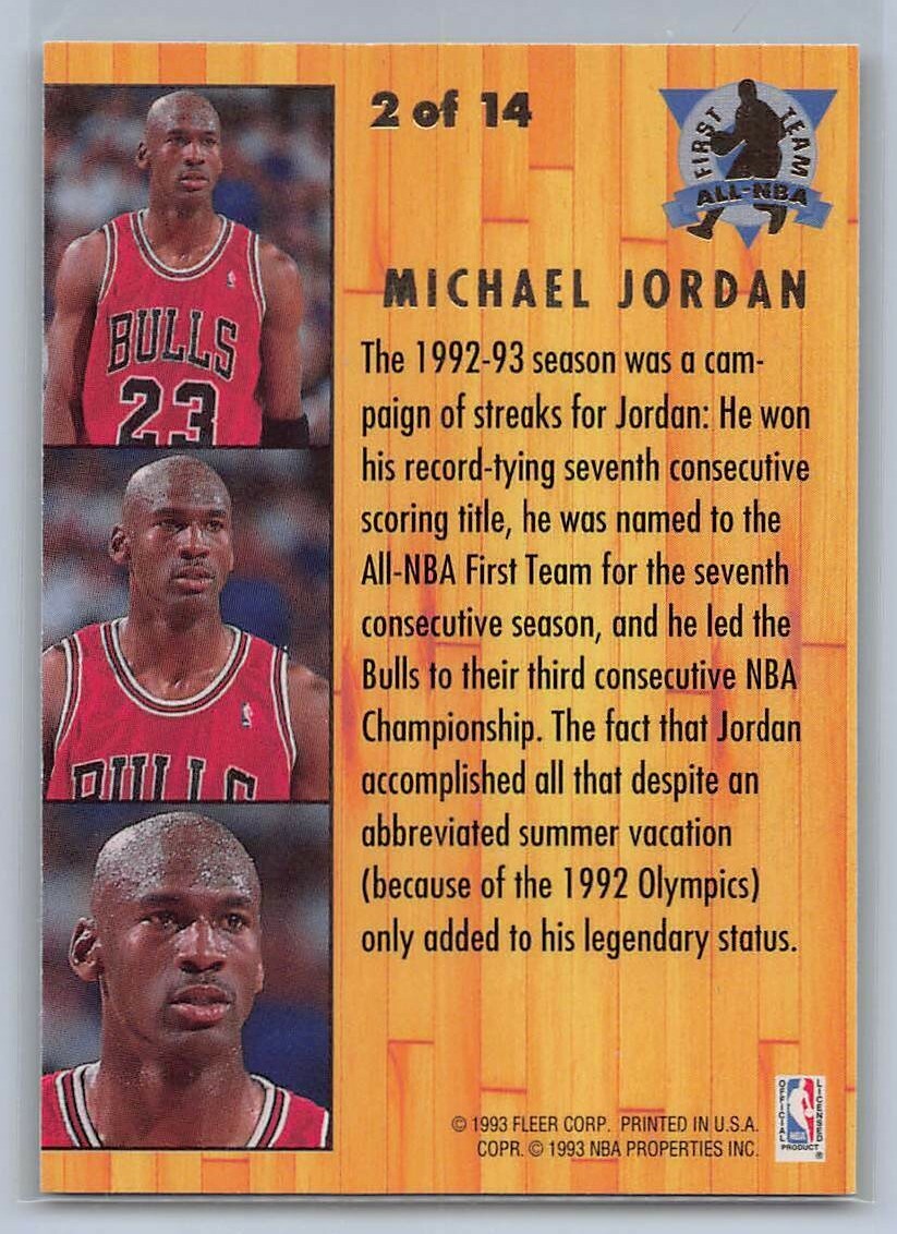 NBAカード FLEER ULTRA Michael Jordan 1998-99 Fleer Ultra NBA
