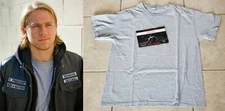 Jax Teller/Charlie Hunnam Sons of Anarchy SOA GREY TEE Wardrobe Studio COA