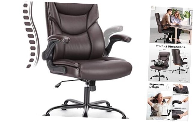 Executive Office Chair – Ergonomic Adjustable Computer Desk Chairs with High