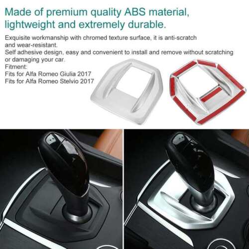For Alfa Romeo Stelvio Giulia 2017-19 Inner Console Gear Shift Panel Cover Trim - Foto 3 di 6