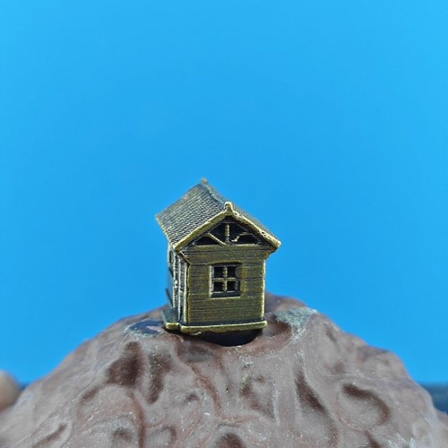 Rustic Countryside Old House Model Desktop Bonsai Micro Landscape Aquascape - Picture 6 of 10