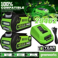 40V 8.0Ah Lithium Battery For Greenworks 40V G-MAX 29472 29462 29252/Charger US