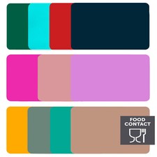 4x Venilia Platzset 45x30 cm – abwaschbar, lebensmittelecht – Uni Farben