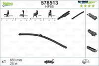 Valeo 578513 Wischblatt FüR Abarth, Alfa Romeo, Audi, Bmw, Chevrolet, CitroËN