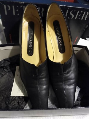 Peter Kaiser Black Leather Molina Rikki Women's Shoes Pumps Size 8.5M MSRP $180