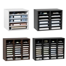 VEVOR Wood Literature Organizer Adjustable Fi...