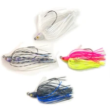 3-Pack Hand-Tied 1/4-oz. Northern-Style Swim Jigs - Choose from 4 colors!