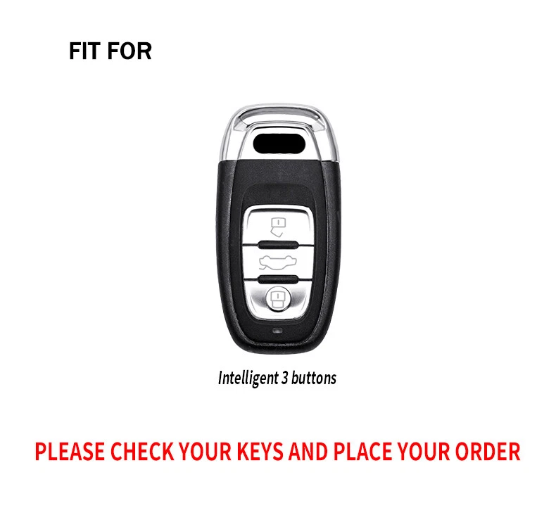 Funda Carcasa Llavero Remont Coche TPU Aleación Zinc Para Audi A3 A4 A5 A6 A7 A8 RS4 Foto 2 de 4
