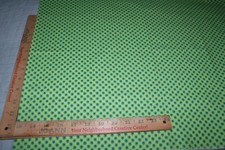 Small Print Green on Green Daisy Flower Print Fabric Cotton Quilting 18" x 42" W