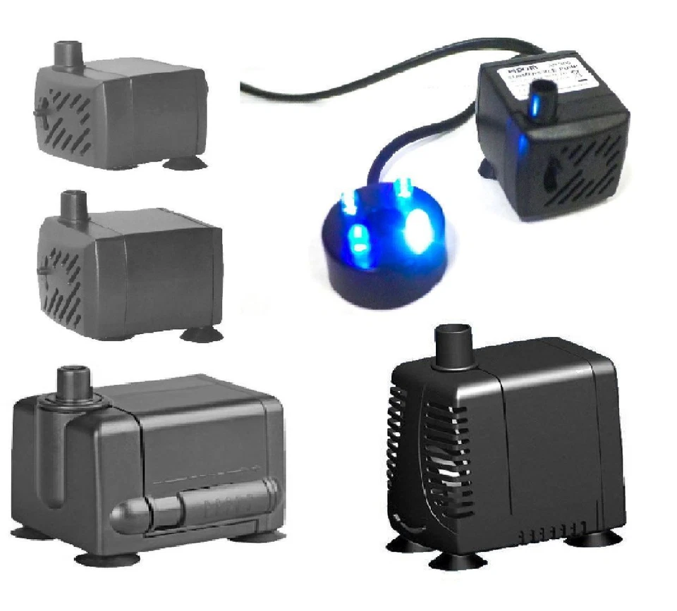 Aquarium Fish Tank Water Feature Pump Submersible Eco by HIDOM with LED Option