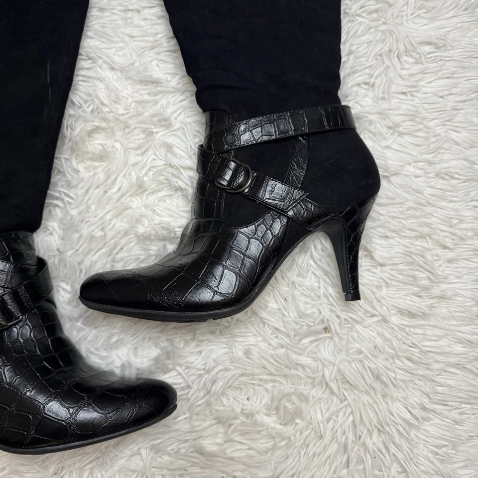 Botas Natural Soul Para Mujer Talla 11 Variante Negras Altas Hasta la Rodilla Cremallera Lateral Foto 3 de 4