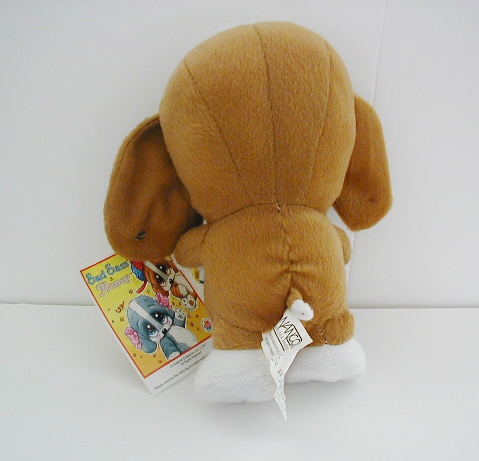 Sad Sam & Honey Plush Nanco Stuffed Puppy Dog Satin Rainbow Star