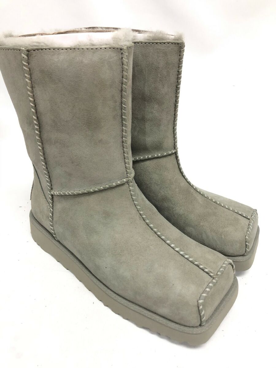 UGG X Eckhaus Latta Women's Block Boots Grey 1109955 Collab UGG X Eckhaus Latta Women's Block Boots Grey 1109955 Collab