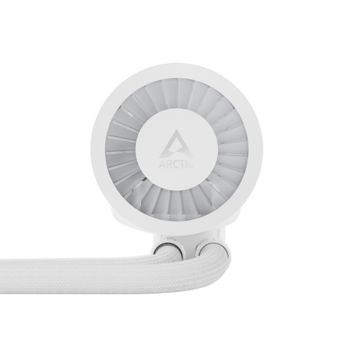 Congélateur liquide ARCTIC III 420 ARGB blanc AIO CPU refroidisseur d'eau 3 x pompe ventilateur PWM - Photo 17/24