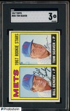 1967 Topps #581 Tom Seaver New York Mets RC Rookie HOF SGC 3 VG