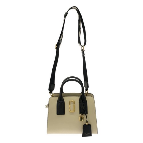 MARC JACOBS Little Big Shot Shoulder Bag 092060 01 Ivory Black From Japan