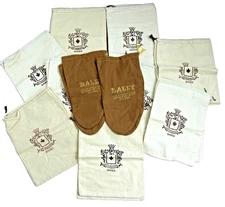 Bally Vtg Shoe Bags Lot of 12 Sets Di Fabrizio Drawstring Shoe Belt Dust Bag