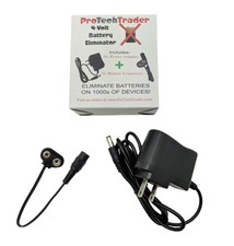 9v Battery Eliminator 9v DC Adapter  Battery Eliminator - Replace Your 9-V...