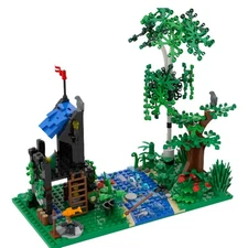 Hot Sale Forestmen River Camp House Model Building Toys Set 417 Build Moc