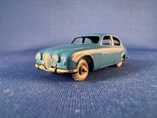 Vintage Lesney Matchbox Moko Jaguar 3.4 Litre Saloon. No 65A Blue with GPW, 1959