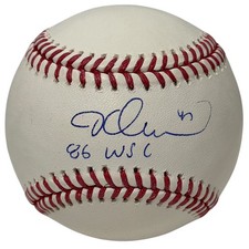 Jesse Orosco Signed Autographed ROMLB Baseball w/ 86 WSC JSA Witness COA