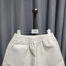 Eco Leather Banding Shorts - Vintage Style