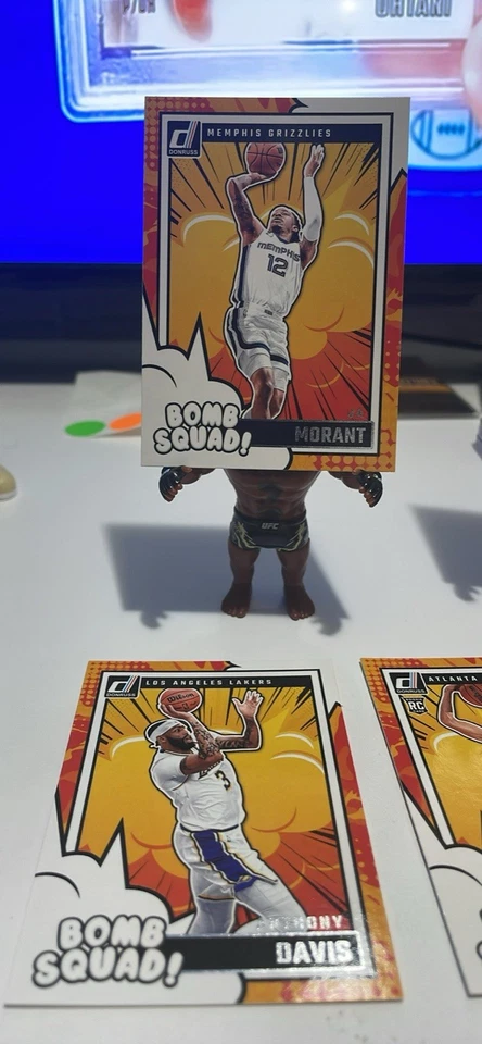 Panini Donruss Steph Curry, Jayson Tatum, Giannis Antetokounmpo Bomb Squad Foto 3 de 4