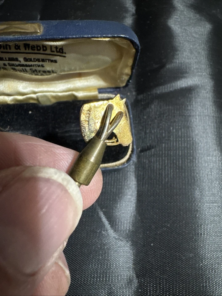 Gold Horse Head Tie Pin From Mappin And Webb Ltd Birmingham In Box - Image 2 of 4