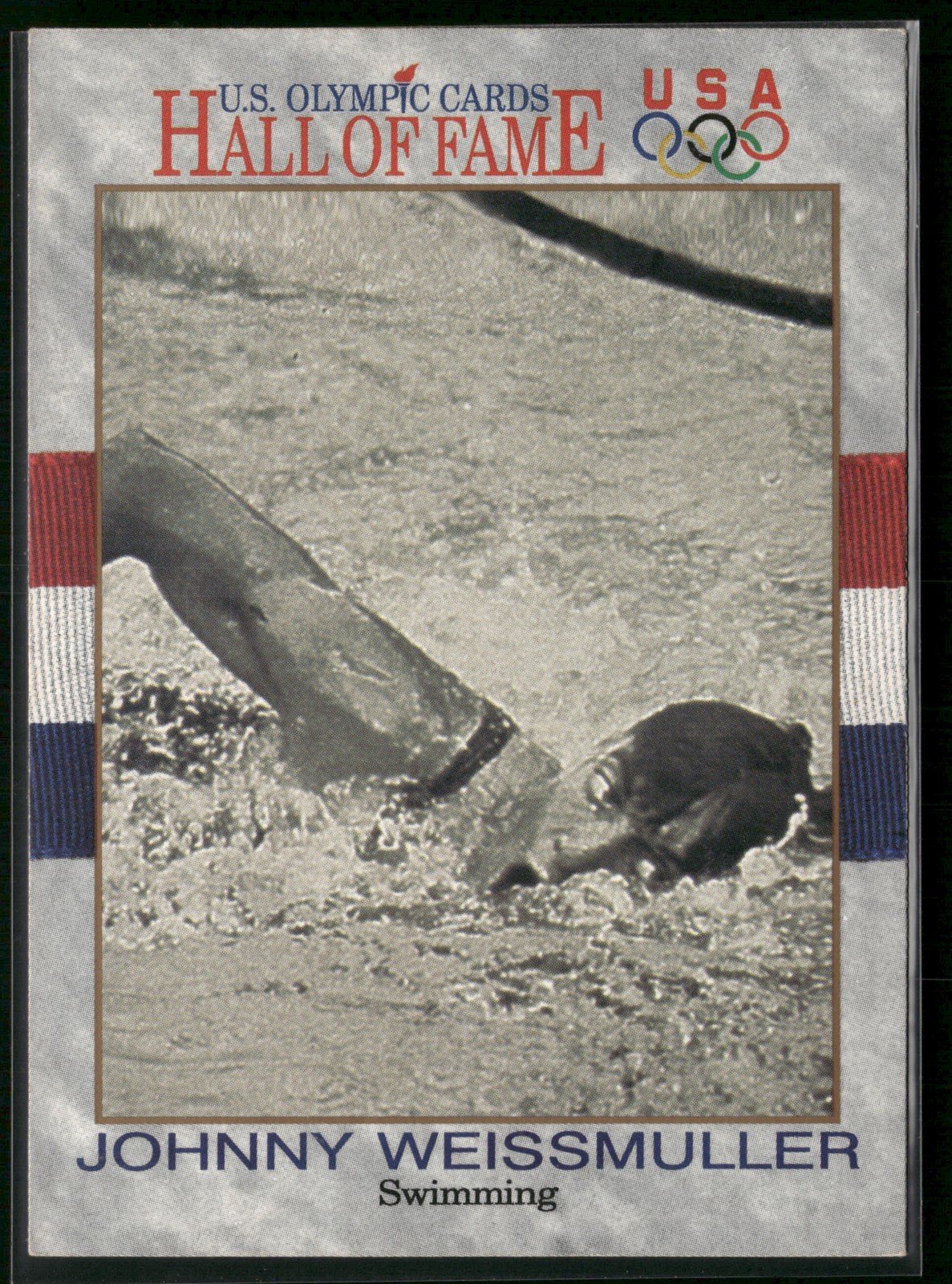 1991 Impel U.S. Olympic Hall of Fame #8a Johnny Weissmuller