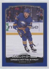 2022-23 O-Pee-Chee Blue Border Casey Mittelstadt #274 v6d