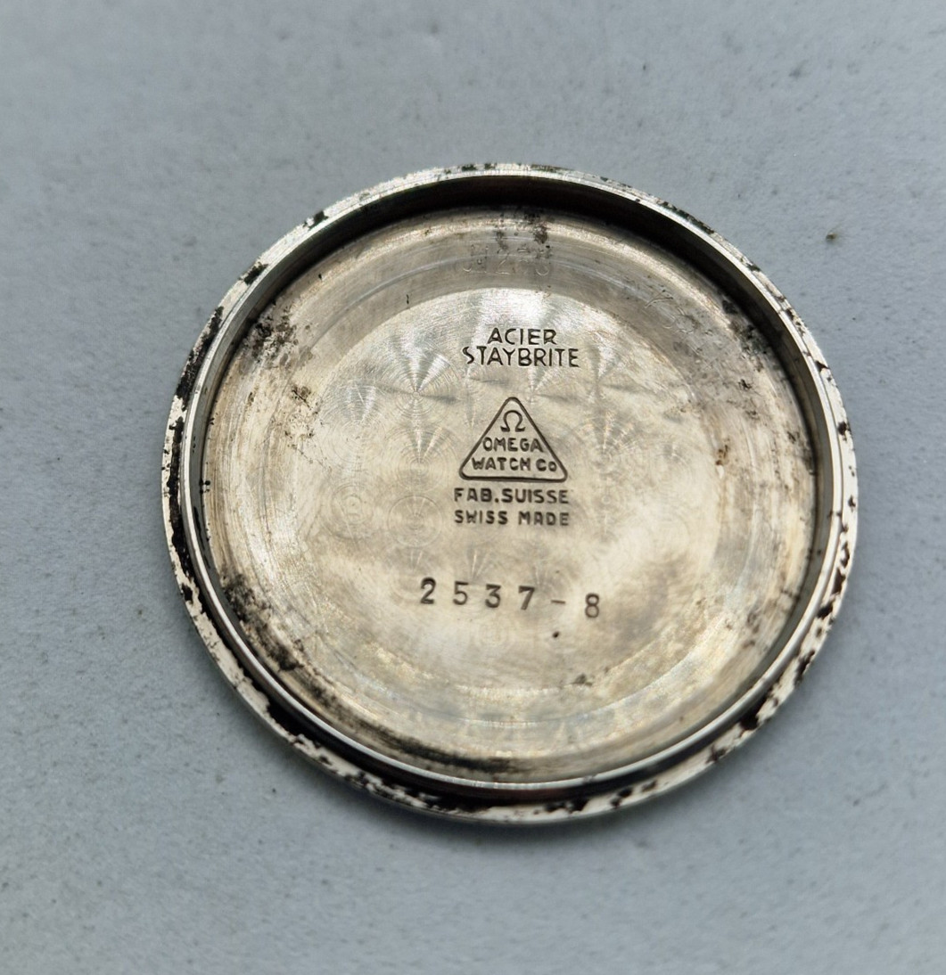 1950 OMEGA SEAMASTER 30 CAL:283 DARK BLUE DIAL MANUAL WIND MAN'S WATCH / X043 image 8