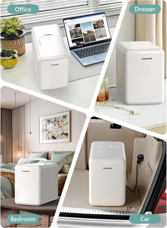 VINATO KM-26 Mini Kühlschrank 6 Liter Kühlschränke Kosmetik Getränke #Y96-354 - Bild 3 von 4