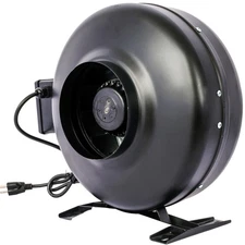 Dryer Booster Fan 6" 412 CFM Inline Vent Blower, Low-Noise Register Booster Fan