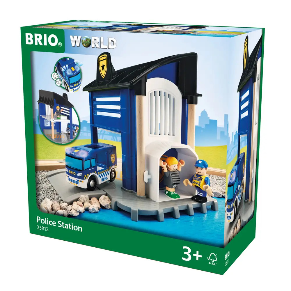 Brio Licht 63381300 Polizeistation M. Einsatzfahrzeug - Bild 2