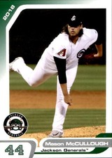 2018 Jackson Generals Grandstand #22 Mason McCullough Shelby North Carolina Card